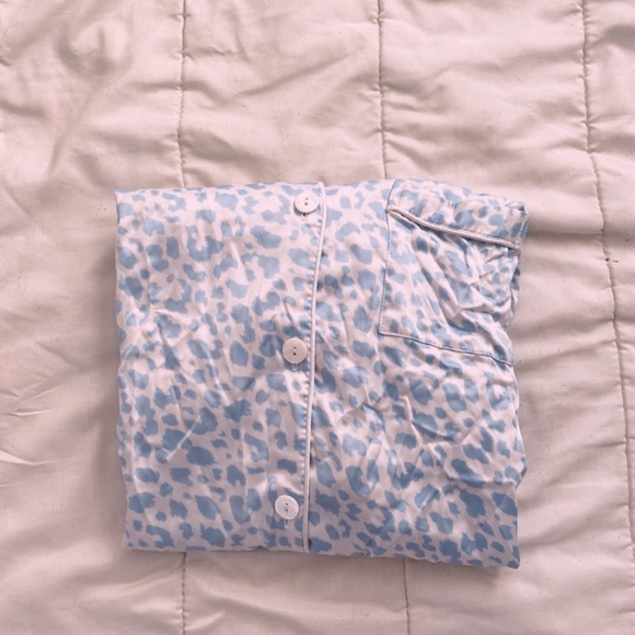 satin leopard print pajamas - Picture 4 of 4